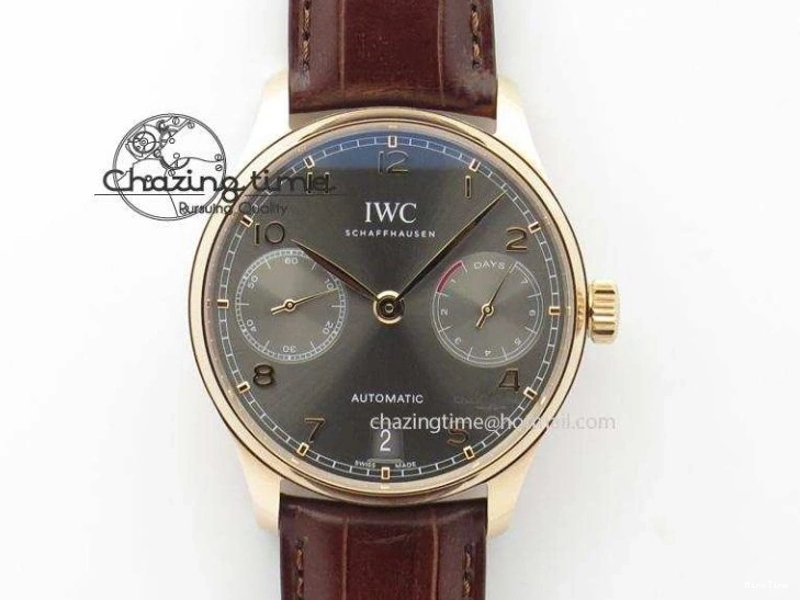 MIROTIME 1227 ZeroBulk Portuguese IW5444 SS Blue Dial On Blue Leather Strap A 7255